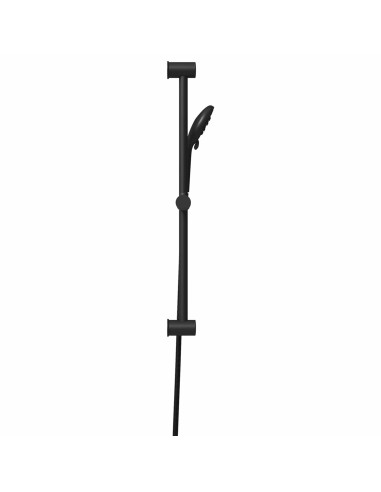 Set di Sistema Doccia Nero 71 cm Acciaio Inox