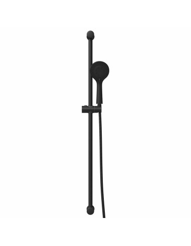 Set di Sistema Doccia Nero 101 cm Acciaio Inox
