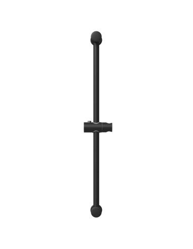Supporto per Testa di Doccia Nero 71 cm Acciaio Inox
