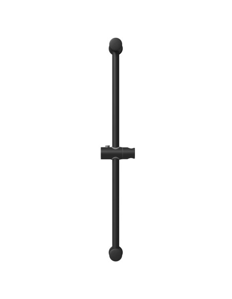 Supporto per Testa di Doccia Nero 71 cm Acciaio Inox