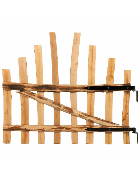 Cancello della recinzione arcuato 100 x 90 cm