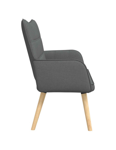 Sofa a Due Posti Grigio scuro 115 x 61 x 87 cm Tessuto