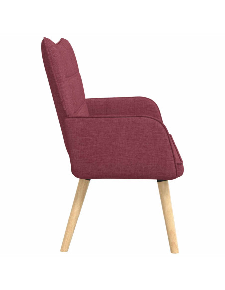 Sofa a Due Posti Rosso vino 115 x 61 x 87 cm Tessuto
