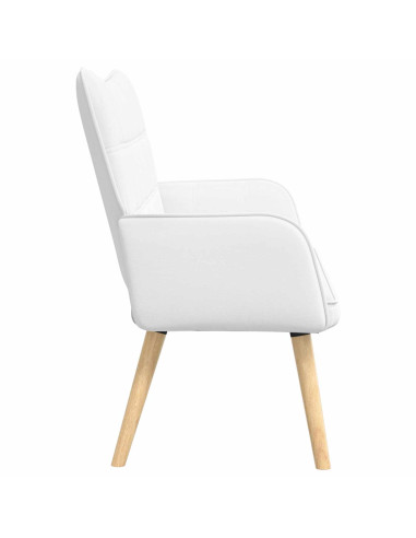Sofa a Due Posti Bianco 115 x 61 x 87 cm Tessuto