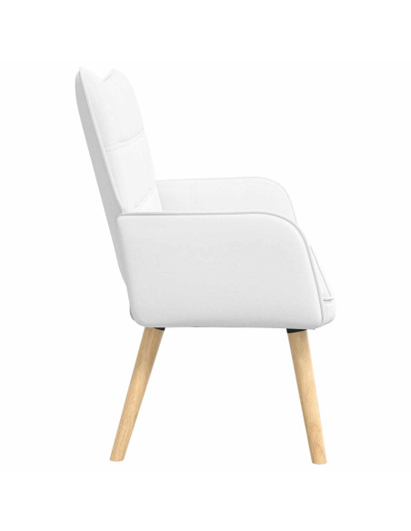 Sofa a Due Posti Bianco 115 x 61 x 87 cm Tessuto