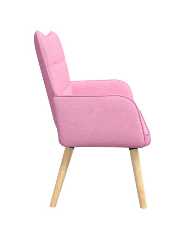 Sofa a Due Posti Rosa 115 x 61 x 87 cm Tessuto
