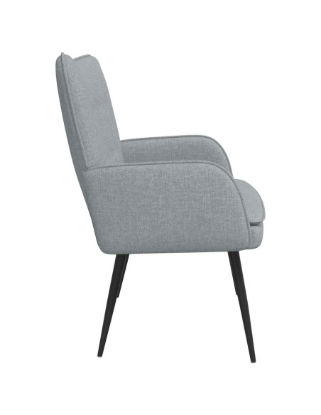 Divano a 2 Posti Grigio chiaro 115 x 61 x 87 cm Tessuto