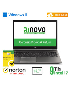RINOVO NB REFURBISHED HP Mobile WKS ZBook 15 G6 i7-9850H DDR4 16GB SSD 1TB 15.6" NVIDIA QUADRO T2000