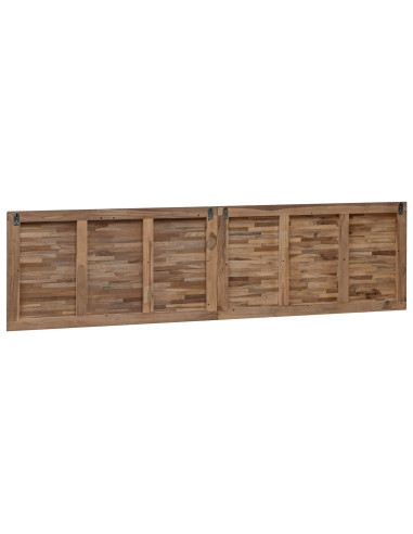 Testiera Naturale 200 cm Legno di teak solido