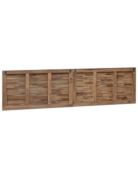 Testiera Naturale 200 cm Legno di teak solido