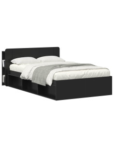 Testata del letto Nero 135 x 18,5 x 80 cm Legno ingegnerizzato 2