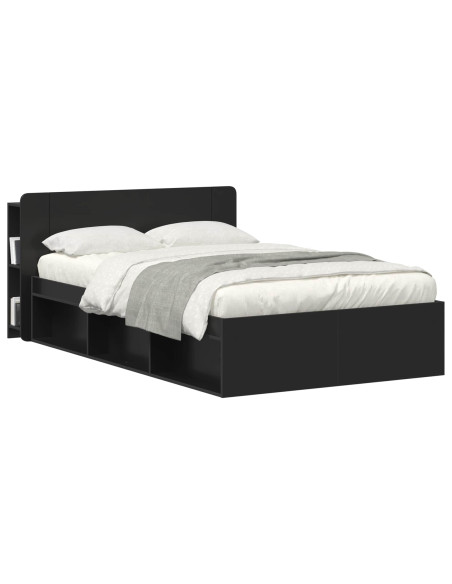 Testata del letto Nero 135 x 18,5 x 80 cm Legno ingegnerizzato