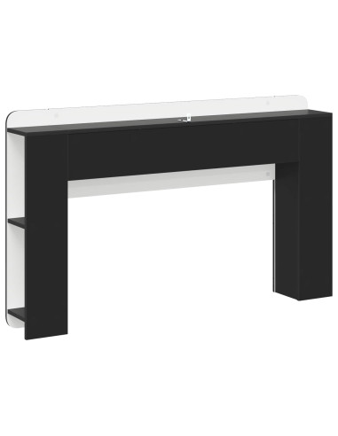 Testata del letto Nero 135 x 18,5 x 80 cm Legno ingegnerizzato