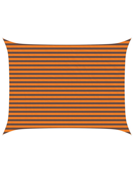 Vela da ombra solare Arancione e Marrone 4 × 3 m