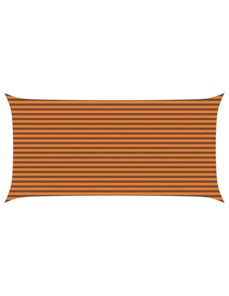 Vela da ombra solare Arancione e Marrone 6 x 3 m