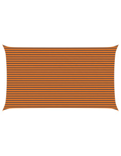 Vela da ombra solare Arancione e Marrone 7 x 4 m 2