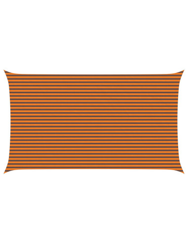 Vela da ombra solare Arancione e Marrone 7 x 4 m