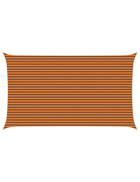 Vela da ombra solare Arancione e Marrone 7 x 4 m
