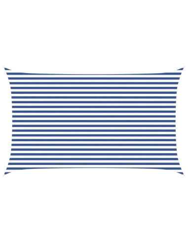 Vela da ombra solare Blu e Bianco 5 x 3 m