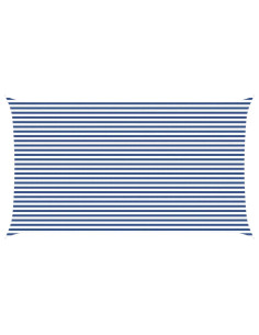 Vela da ombra solare Blu e Bianco 7 x 4 m 2