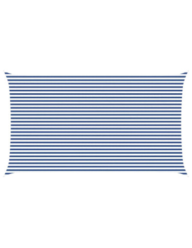 Vela da ombra solare Blu e Bianco 7 x 4 m