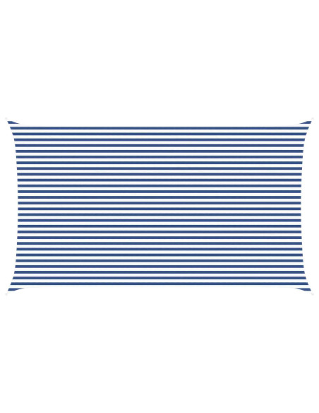 Vela da ombra solare Blu e Bianco 7 x 4 m