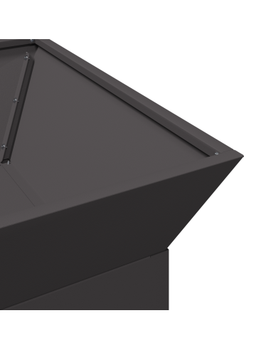 Focolare Nero 50 x 50 x 40 cm Acciaio