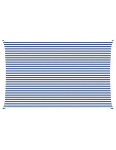 Vela da ombra solare Blu e Bianco 8 x 5 m 2