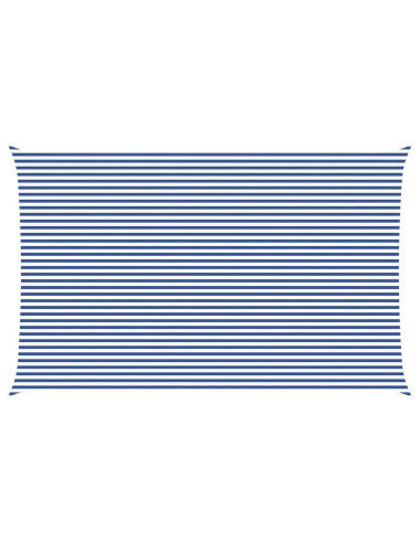 Vela da ombra solare Blu e Bianco 8 x 5 m