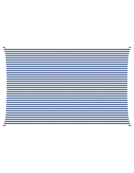Vela da ombra solare Blu e Bianco 8 x 5 m