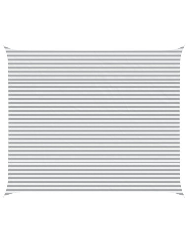 Vela da ombra solare Grigio chiaro e bianco 6 x 5 m