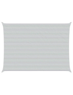 Vela da ombra solare Grigio chiaro e bianco 7 x 5 m 2