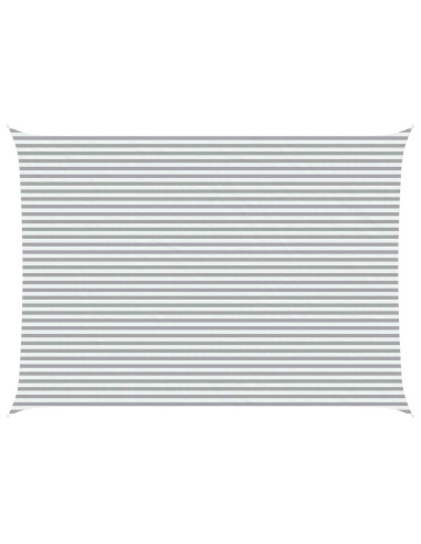 Vela da ombra solare Grigio chiaro e bianco 7 x 5 m