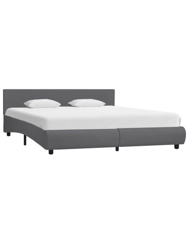 Giroletto con LED Grigio in Similpelle 180x200 cm