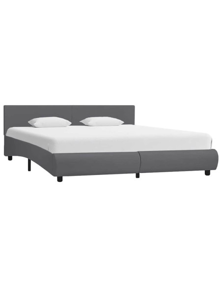 Giroletto con LED Grigio in Similpelle 180x200 cm