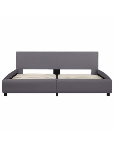 Giroletto con LED Grigio in Similpelle 180x200 cm
