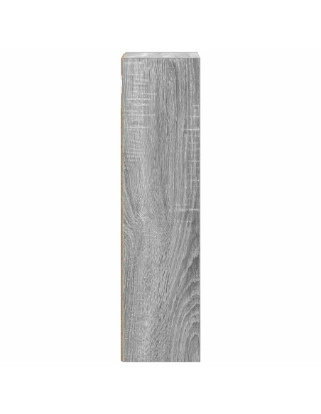 Armadio da bagno a muro Sonoma grigia 20 x 16 x 62,5 cm
