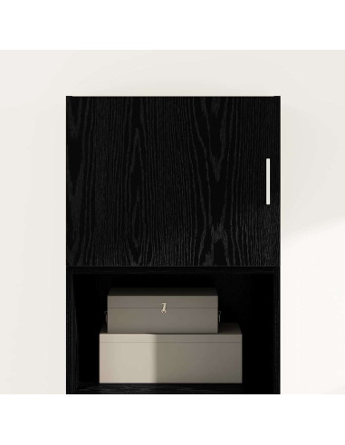 Armadietto a muro Rovere nero 50 x 42.5 x 40 cm
