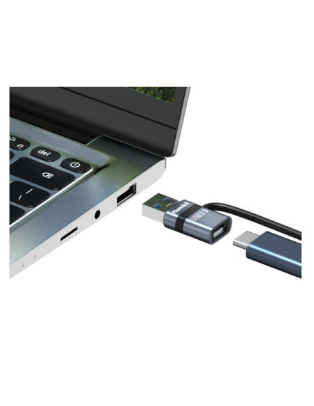 ADATTATORE USB M USBC F + FERMACAVO