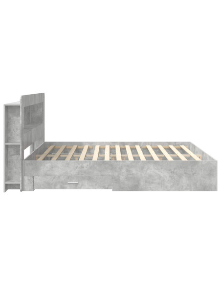 Telaio del letto con storage Grigio Cemento 200 x 200 cm