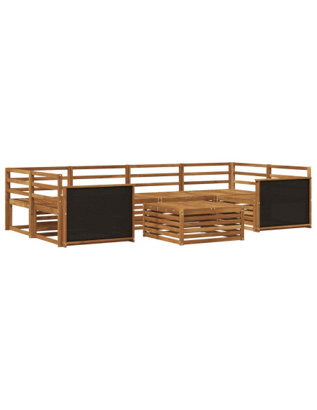 Set di divani da esterno 7 pcs Naturale