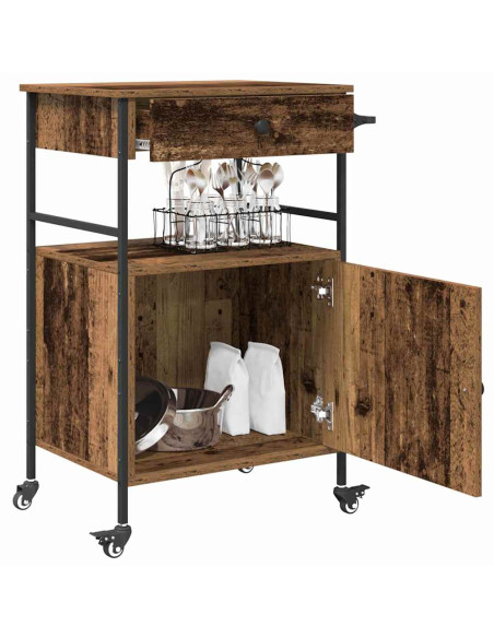 Carrello da Cucina Legno vecchio 56 x 43 x 89,5 cm