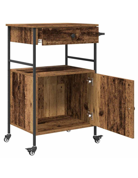 Carrello da Cucina Legno vecchio 56 x 43 x 89,5 cm