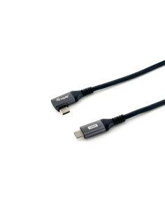 Equip 128891 Cavo USB 2.0 da C a C angolato a 90°, M/M, 1,0 m, PD 100W, nero 2