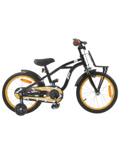 Bicicletta per Bambini 16 Pollici per bambini di 4-6 anni Nero