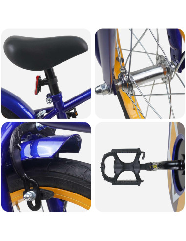 Bicicletta per Bambini 16 Pollici per bambini di 4-6 anni