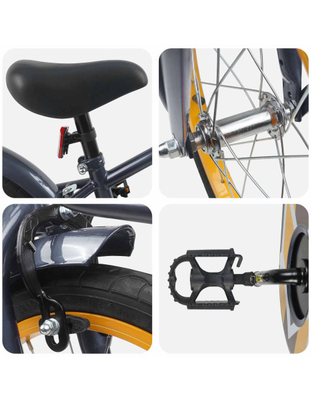 Bicicletta per Bambini 16 Pollici per bambini di 4-6 anni
