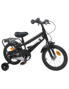 Bicicletta per Bambini 12 Pollici per bambini di 2-4 anni Nero 2