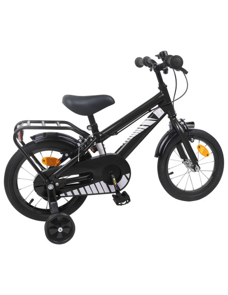 Bicicletta per Bambini 12 Pollici per bambini di 2-4 anni Nero