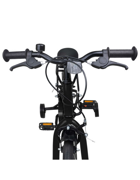 Bicicletta per Bambini 12 Pollici per bambini di 2-4 anni Nero